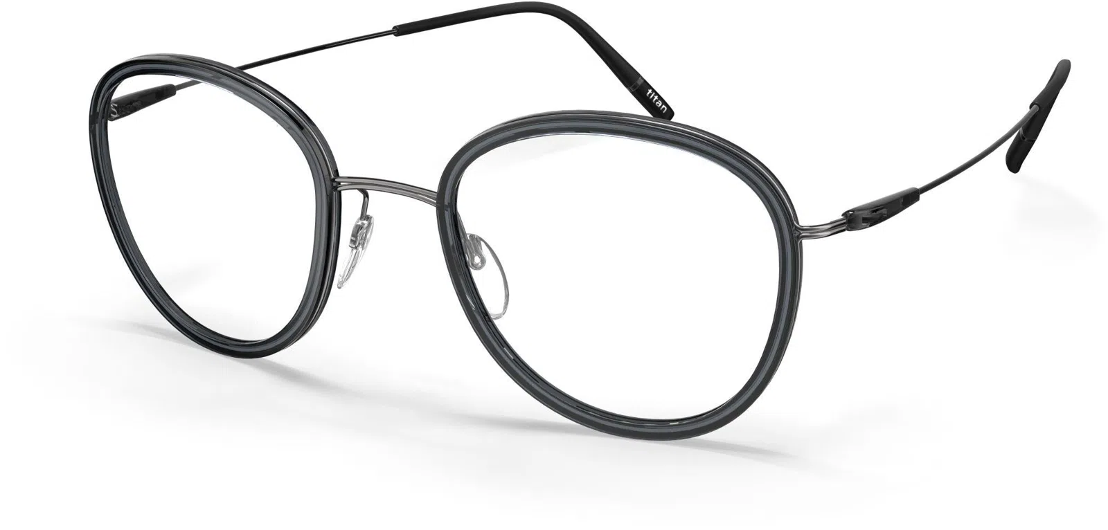 Silhouette Dynamics Colorwave Contour 5581 Eyeglasses - Ruthenium / Graphite - view 7